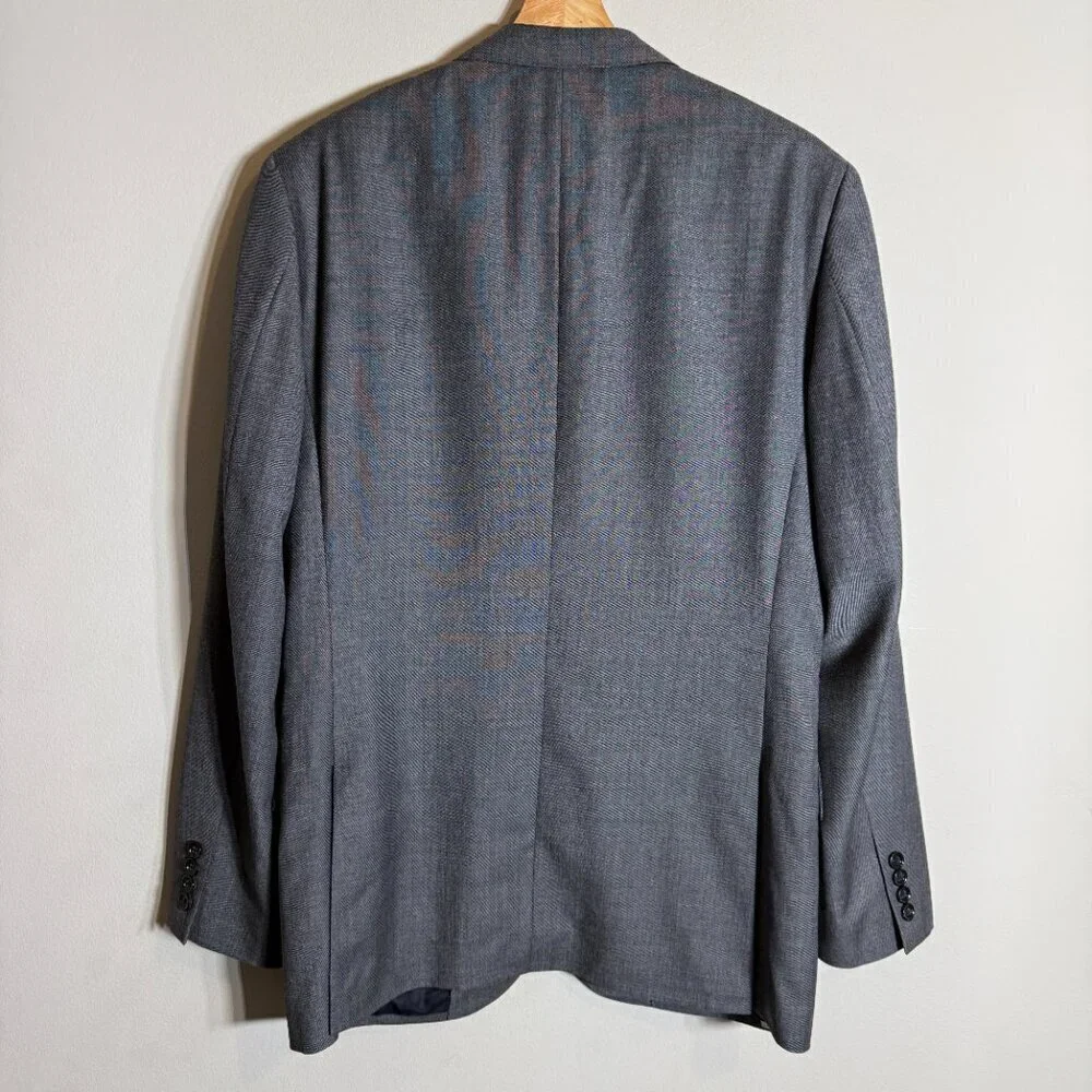 J. Crew Ludlow Slim-Fit Suit Jacket Sport Coat Blazer Mens 38R Gray Italian Wool
